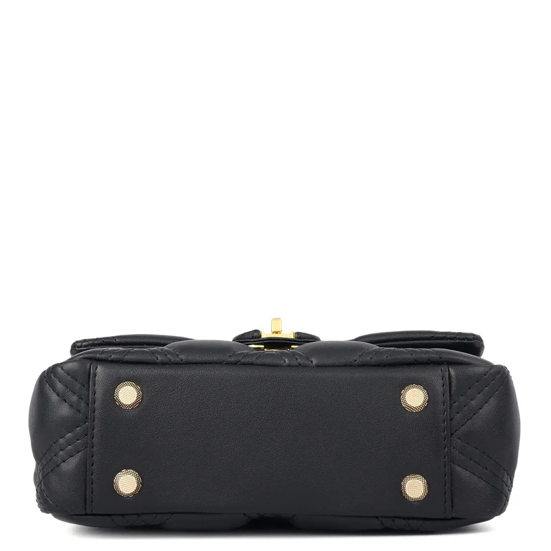 Da Milano Black Small Quilting Leather Shoulder Bag - Black for Women | Best Price UAE